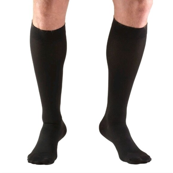 Truform compression stocking 2XL black abovve knee 20-30mmHg Closed toe - Picture 1 of 6